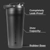 imageHydroJug 24 oz New Stainless Steel Shaker  Insulated Leakproof BPAFree with Silent Mixing Grate  No Clumps No Noise  Premium Shaker for Fitness Sports ampamp Everyday Use Light BlueBlack