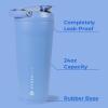 imageHydroJug 24 oz New Stainless Steel Shaker  Insulated Leakproof BPAFree with Silent Mixing Grate  No Clumps No Noise  Premium Shaker for Fitness Sports ampamp Everyday Use Light BlueLight Blue