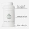 imageHydroJug Half Gallon Water Bottle 73oz  Refillable Reusable Jug With Carry Handle  Leakproof Guarantee  Great For OnTheGo Hydration  Dishwasher Safe BPA Free Black Pro Jug V2White