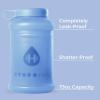 imageHydroJug Half Gallon Water Bottle 73oz  Refillable Reusable Jug With Carry Handle  Leakproof Guarantee  Great For OnTheGo Hydration  Dishwasher Safe BPA Free Black Pro Jug V2Light Blue