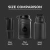 imageHydroJug Half Gallon Water Bottle 73oz  Refillable Reusable Jug With Carry Handle  Leakproof Guarantee  Great For OnTheGo Hydration  Dishwasher Safe BPA Free Black Pro Jug V2Black