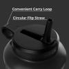 imageHydroJug Half Gallon Water Bottle 73oz  Refillable Reusable Jug With Carry Handle  Leakproof Guarantee  Great For OnTheGo Hydration  Dishwasher Safe BPA Free Black Pro Jug V2Black