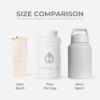 imageHydroJug Half Gallon Water Bottle 73oz  Refillable Reusable Jug With Carry Handle  Leakproof Guarantee  Great For OnTheGo Hydration  Dishwasher Safe BPA Free Black Pro Jug V2White
