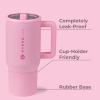 imageHydroJug Kids  20 oz Insulated Kids Water Bottle with Flip Straw ampamp Handle  LeakProof ampamp Durable  Perfect for School Sports Lunch Travel ampamp Camp CowgirlBlush