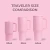 imageHydroJug Kids  20 oz Insulated Kids Water Bottle with Flip Straw ampamp Handle  LeakProof ampamp Durable  Perfect for School Sports Lunch Travel ampamp Camp CowgirlBlush