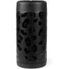 imageHydroJug Standard Can Cooler  2in1 Insulated Can Cooler Cup  Stainless Steel Can Holder with NonSlip Rubber Base  ScrewTop Lid  Dishwasher Safe  12oz CamoBlack Leopard