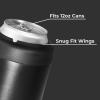 imageHydroJug Standard Can Cooler  2in1 Insulated Can Cooler Cup  Stainless Steel Can Holder with NonSlip Rubber Base  ScrewTop Lid  Dishwasher Safe  12oz CamoBlack