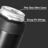 imageHydroJug Standard Can Cooler  2in1 Insulated Can Cooler Cup  Stainless Steel Can Holder with NonSlip Rubber Base  ScrewTop Lid  Dishwasher Safe  12oz CamoBlack