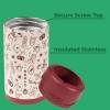 imageHydroJug Standard Can Cooler  2in1 Insulated Can Cooler Cup  Stainless Steel Can Holder with NonSlip Rubber Base  ScrewTop Lid  Dishwasher Safe  12oz CamoClover