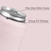 imageHydroJug Standard Can Cooler  2in1 Insulated Can Cooler Cup  Stainless Steel Can Holder with NonSlip Rubber Base  ScrewTop Lid  Dishwasher Safe  12oz CamoPink Sand