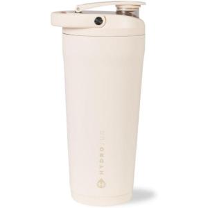 imageHydroJug 24 oz New Stainless Steel Shaker  Insulated Leakproof BPAFree with Silent Mixing Grate  No Clumps No Noise  Premium Shaker for Fitness Sports ampamp Everyday Use Light BlueCream