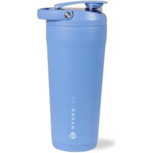 imageHydroJug 24 oz New Stainless Steel Shaker  Insulated Leakproof BPAFree with Silent Mixing Grate  No Clumps No Noise  Premium Shaker for Fitness Sports ampamp Everyday Use Light BlueLight Blue