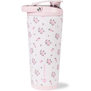 imageHydroJug 24 oz New Stainless Steel Shaker  Insulated Leakproof BPAFree with Silent Mixing Grate  No Clumps No Noise  Premium Shaker for Fitness Sports ampamp Everyday Use Light BlueWildrose