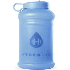 imageHydroJug Half Gallon Water Bottle 73oz  Refillable Reusable Jug With Carry Handle  Leakproof Guarantee  Great For OnTheGo Hydration  Dishwasher Safe BPA Free Black Pro Jug V2Light Blue