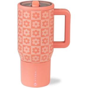imageHydroJug Kids  20 oz Insulated Kids Water Bottle with Flip Straw ampamp Handle  LeakProof ampamp Durable  Perfect for School Sports Lunch Travel ampamp Camp CowgirlDaisy Checkers
