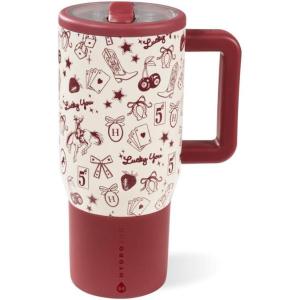 imageHydroJug Kids  20 oz Insulated Kids Water Bottle with Flip Straw ampamp Handle  LeakProof ampamp Durable  Perfect for School Sports Lunch Travel ampamp Camp CowgirlRed Western Charm