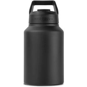 imageHydroJug Sport  Stainless Steel Tumbler with Straw Vacuum Insulated 64oz Leakproof Water Bottle Ergonomic Design Reusable Dishwasher Safe Rubber Base Durable for Gym or Outdoors Pink SandBlack