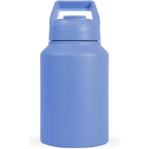 imageHydroJug Sport  Stainless Steel Tumbler with Straw Vacuum Insulated 64oz Leakproof Water Bottle Ergonomic Design Reusable Dishwasher Safe Rubber Base Durable for Gym or Outdoors Pink SandLight Blue