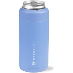 imageHydroJug Standard Can Cooler  2in1 Insulated Can Cooler Cup  Stainless Steel Can Holder with NonSlip Rubber Base  ScrewTop Lid  Dishwasher Safe  12oz CamoLight Blue