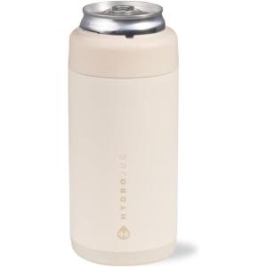 imageHydroJug Standard Can Cooler  2in1 Insulated Can Cooler Cup  Stainless Steel Can Holder with NonSlip Rubber Base  ScrewTop Lid  Dishwasher Safe  12oz CamoCream