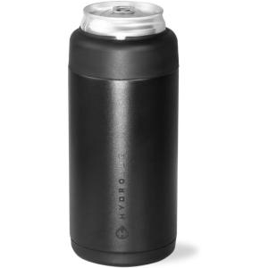 imageHydroJug Standard Can Cooler  2in1 Insulated Can Cooler Cup  Stainless Steel Can Holder with NonSlip Rubber Base  ScrewTop Lid  Dishwasher Safe  12oz CamoBlack