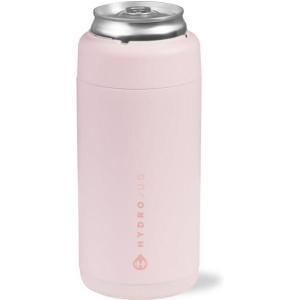 imageHydroJug Standard Can Cooler  2in1 Insulated Can Cooler Cup  Stainless Steel Can Holder with NonSlip Rubber Base  ScrewTop Lid  Dishwasher Safe  12oz CamoPink Sand