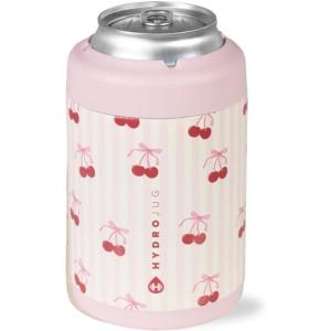 imageHydroJug Standard Can Cooler  2in1 Insulated Can Cooler Cup  Stainless Steel Can Holder with NonSlip Rubber Base  ScrewTop Lid  Dishwasher Safe  12oz CamoSweet Cherry