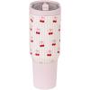 imageHydroJug Sport  Stainless Steel Tumbler with Straw Vacuum Insulated 20oz Leakproof Water Bottle Ergonomic Design Reusable Dishwasher Safe Rubber Base Durable for Gym or Outdoors BlackSweet Cherry