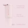imageHydroJug Sport  Stainless Steel Tumbler with Straw Vacuum Insulated 20oz Leakproof Water Bottle Ergonomic Design Reusable Dishwasher Safe Rubber Base Durable for Gym or Outdoors BlackPink Sand