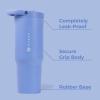 imageHydroJug Sport  Stainless Steel Tumbler with Straw Vacuum Insulated 20oz Leakproof Water Bottle Ergonomic Design Reusable Dishwasher Safe Rubber Base Durable for Gym or Outdoors BlackLight Blue