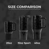 imageHydroJug Sport  Stainless Steel Tumbler with Straw Vacuum Insulated 20oz Leakproof Water Bottle Ergonomic Design Reusable Dishwasher Safe Rubber Base Durable for Gym or Outdoors BlackBlack Leopard