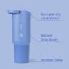 imageHydroJug Sport  Stainless Steel Tumbler with Straw Vacuum Insulated 32oz Leakproof Water Bottle Ergonomic Design Reusable Dishwasher Safe Rubber Base Durable for Gym or Outdoors BlackLight Blue