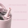 imageHydroJug Sport  Stainless Steel Tumbler with Straw Vacuum Insulated 32oz Leakproof Water Bottle Ergonomic Design Reusable Dishwasher Safe Rubber Base Durable for Gym or Outdoors BlackPink Sand