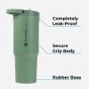 imageHydroJug Sport  Stainless Steel Tumbler with Straw Vacuum Insulated 32oz Leakproof Water Bottle Ergonomic Design Reusable Dishwasher Safe Rubber Base Durable for Gym or Outdoors BlackSalmon