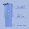 imageHydroJug Sport  Stainless Steel Tumbler with Straw Vacuum Insulated 32oz Leakproof Water Bottle Ergonomic Design Reusable Dishwasher Safe Rubber Base Durable for Gym or Outdoors BlackLight Blue