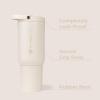 imageHydroJug Sport  Stainless Steel Tumbler with Straw Vacuum Insulated 32oz Leakproof Water Bottle Ergonomic Design Reusable Dishwasher Safe Rubber Base Durable for Gym or Outdoors BlackCream