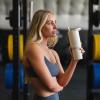 imageHydroJug Sport  Stainless Steel Tumbler with Straw Vacuum Insulated 32oz Leakproof Water Bottle Ergonomic Design Reusable Dishwasher Safe Rubber Base Durable for Gym or Outdoors BlackCream