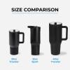 imageHydroJug Sport  Stainless Steel Tumbler with Straw Vacuum Insulated 32oz Leakproof Water Bottle Ergonomic Design Reusable Dishwasher Safe Rubber Base Durable for Gym or Outdoors BlackSalmon