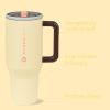 imageHydroJug Traveler  32 oz Water Bottle with Handle ampamp Flip Straw  Fits in Cup Holder Leak Resistant TumblerReusable Insulated Stainless Steel ampamp Rubber Base  Gifts for Women ampamp Men RiptideBelle
