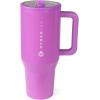 imageHydroJug Traveler  32 oz Water Bottle with Handle ampamp Flip Straw  Fits in Cup Holder Leak Resistant TumblerReusable Insulated Stainless Steel ampamp Rubber Base  Gifts for Women ampamp Men RiptidePulse