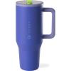 imageHydroJug Traveler  32 oz Water Bottle with Handle ampamp Flip Straw  Fits in Cup Holder Leak Resistant TumblerReusable Insulated Stainless Steel ampamp Rubber Base  Gifts for Women ampamp Men RiptideLime Rickey