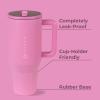 imageHydroJug Traveler  32 oz Water Bottle with Handle ampamp Flip Straw  Fits in Cup Holder Leak Resistant TumblerReusable Insulated Stainless Steel ampamp Rubber Base  Gifts for Women ampamp Men RiptideTaffy