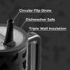 imageHydroJug Traveler  32 oz Water Bottle with Handle ampamp Flip Straw  Fits in Cup Holder Leak Resistant TumblerReusable Insulated Stainless Steel ampamp Rubber Base  Gifts for Women ampamp Men RiptideBlack Leopard