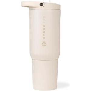 imageHydroJug Sport  Stainless Steel Tumbler with Straw Vacuum Insulated 20oz Leakproof Water Bottle Ergonomic Design Reusable Dishwasher Safe Rubber Base Durable for Gym or Outdoors BlackCream