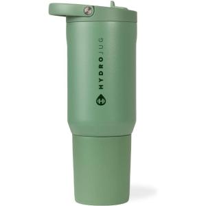 imageHydroJug Sport  Stainless Steel Tumbler with Straw Vacuum Insulated 32oz Leakproof Water Bottle Ergonomic Design Reusable Dishwasher Safe Rubber Base Durable for Gym or Outdoors BlackSage
