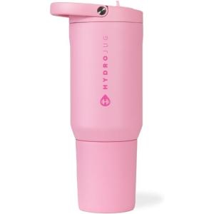 imageHydroJug Sport  Stainless Steel Tumbler with Straw Vacuum Insulated 32oz Leakproof Water Bottle Ergonomic Design Reusable Dishwasher Safe Rubber Base Durable for Gym or Outdoors BlackBlush