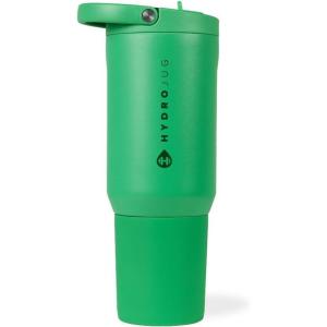 imageHydroJug Sport  Stainless Steel Tumbler with Straw Vacuum Insulated 32oz Leakproof Water Bottle Ergonomic Design Reusable Dishwasher Safe Rubber Base Durable for Gym or Outdoors BlackClover