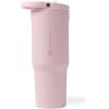 imageHydroJug Sport  Stainless Steel Tumbler with Straw Vacuum Insulated 32oz Leakproof Water Bottle Ergonomic Design Reusable Dishwasher Safe Rubber Base Durable for Gym or Outdoors Alumni RedPink Sand