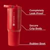 imageHydroJug Sport  Stainless Steel Tumbler with Straw Vacuum Insulated 32oz Leakproof Water Bottle Ergonomic Design Reusable Dishwasher Safe Rubber Base Durable for Gym or Outdoors Alumni RedAlumni Red