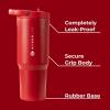 imageHydroJug Sport  Stainless Steel Tumbler with Straw Vacuum Insulated 32oz Leakproof Water Bottle Ergonomic Design Reusable Dishwasher Safe Rubber Base Durable for Gym or Outdoors Alumni RedAlumni Red